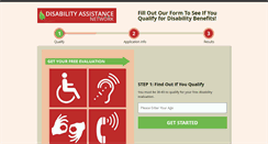 Desktop Screenshot of disabilityassistancenetwork.com